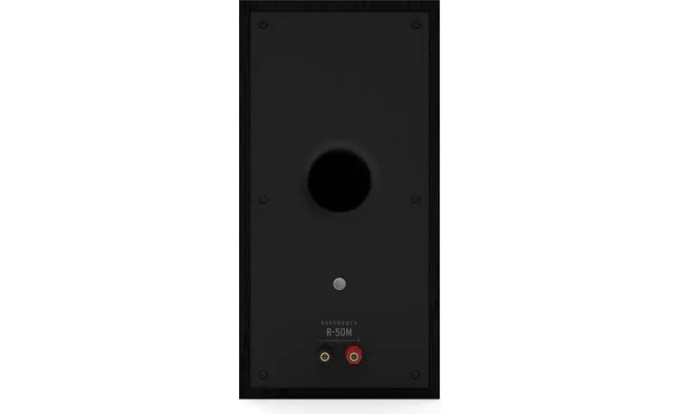 Klipsch R-50M, lentyninė garso kolonėlė - Galinė panelė su jungtimis ir ventiliacijos anga