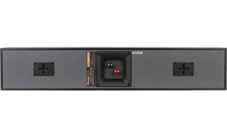 Klipsch Reference R-34C, centrinė garso kolonėlė (įvairių spalvų) - Galinė panelė su jungtimis ir tvirtinimo skylėmis