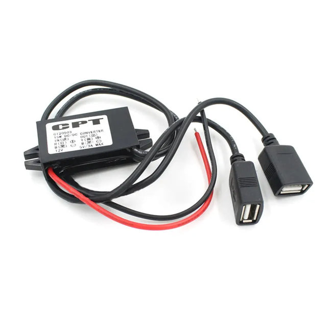 Konverteris iš 12V į 5V 2 x USB