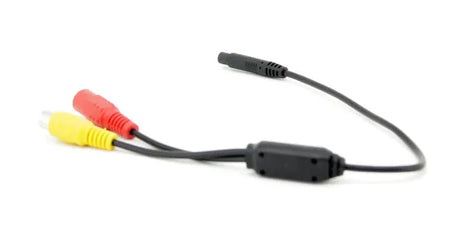 LA4PRCA01 atbulinės kameros adapteris 4PIN->RCA+AC - RCA jungtys su laidais ir adapteriu