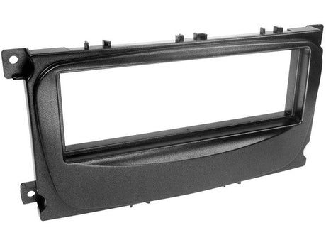 LAFOF09, rėmelis automobilio magnetolai Ford Mondeo/Focus/S-Max/G - šoninis vaizdas su tvirtinimo detalėmis