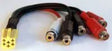 LAUNRC05, Jungtis auto. Mini ISO line out+ woofer (5 RCA)