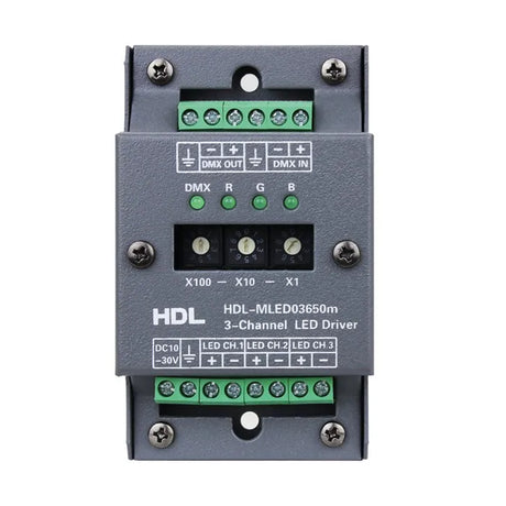 LED DMX valdiklis HDL-SB-LED650mA, 3x650mA