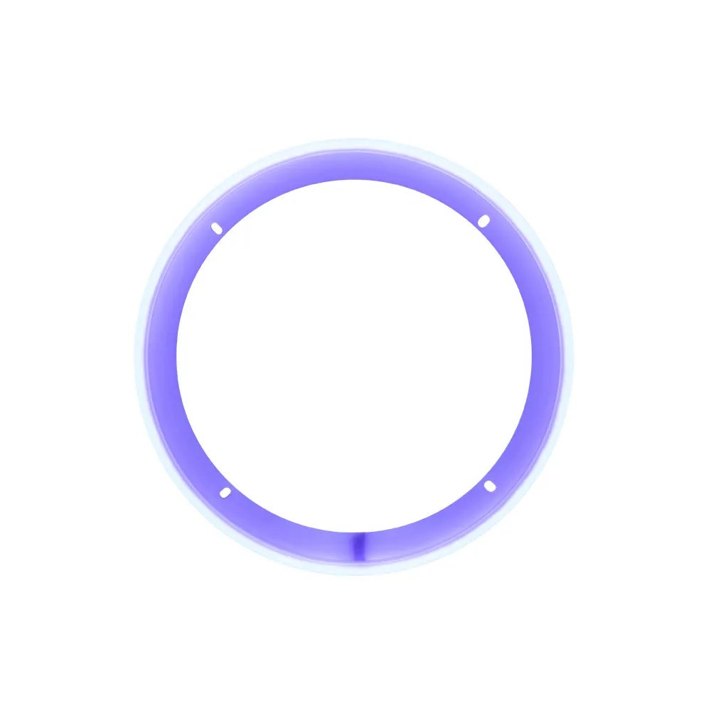 DD Audio LED RGB Ring 8″ - Violetinis žiedas su tvirtinimo skylutėmis