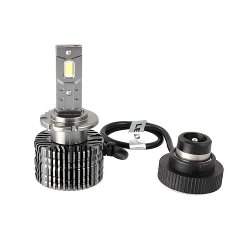 LED pagrindinės šviesos D4S, 6000K, 8400lm, 2vnt - Ventiliuojamas aušintuvas ir jungtis su laidu