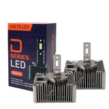 LED pagrindinės šviesos D5S, 6000K, 8400lm, 2vnt - Du LED žibintai ir pakuotė