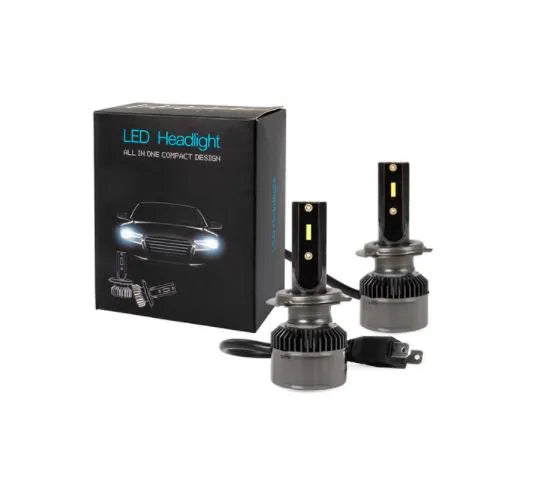 LED pagrindinės šviesos H7, 6500K, 6400lm, 2vn