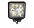 LED žibintas, kvadratinis 27W, 9x3W flood