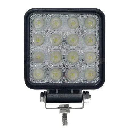LED žibintas, kvadratinis 48W, 16x3W flood