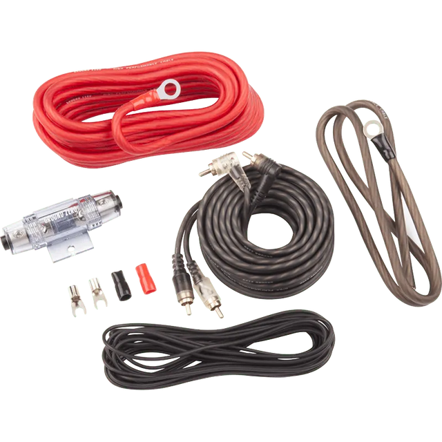 Laidų komplektas garso stiprintuvo pajungimui Ground Zero GZPK 10XLC