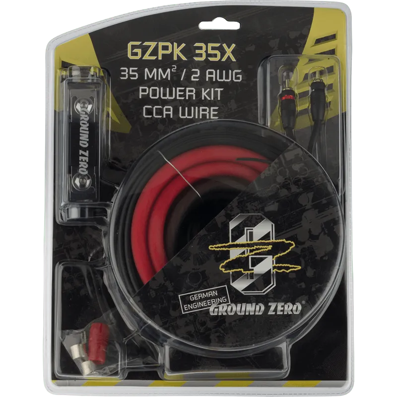 Laidų komplektas garso stiprintuvo pajungimui Ground Zero GZPK 35X