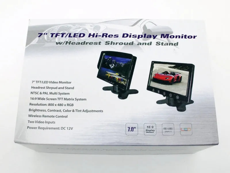 LaviLane LAUNMN05, 7" monitorius galinio vaizdo kamerai