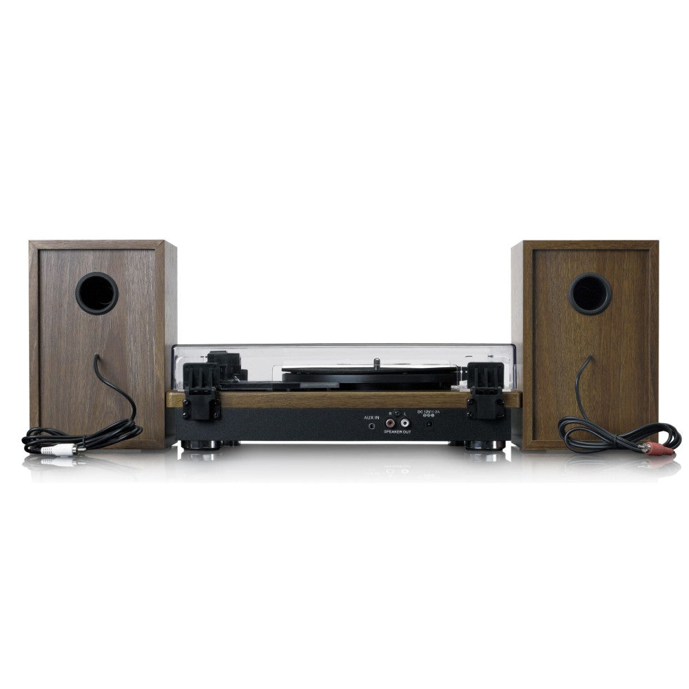 Lenco LS-100WD, patefono grotuvas su dviem kolonėlėmis