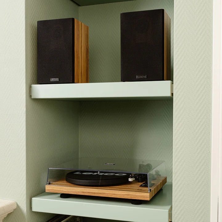 Lenco LS-500OK, patefonas su įmontuotu garso stiprintuvu ir dviem gars