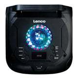 Lenco PA 260BK, nešiojama garso sistema su RGB apšvietimu