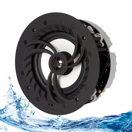 Lithe Audio Wi-Fi IP44, belaidžių lubinių garsiakalbių vonios kambariui komplektas