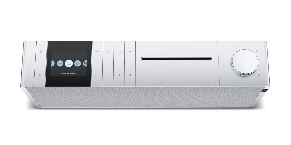 Loewe Klang S3, internetinis radijas su CD, Bluetooth, DAB+, 120W - Spalvotas ekranas su meniu pasirinkimais