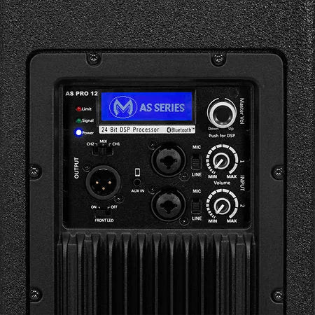 MAC MAH AS Pro 12, profesionali aktyvi kolonėlė su integruotu mikšeriu ir Bluetooth