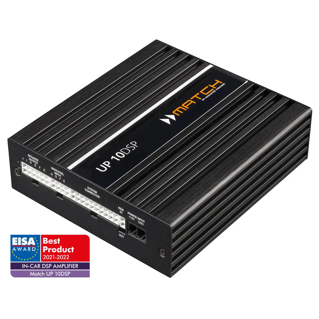 MATCH UP 10DSP, automobilinis garso stiprintuvas 8x65W