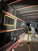 MB Sprinter, garso izoliacija, garso aparatūra, papildomas ličio akumas