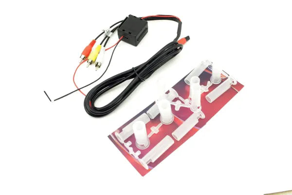 MH702BK-DV LCD DVD grotuvas-monitorius su atlošu, juodas 7” - Vaizdo jungtys ir montavimo detalės