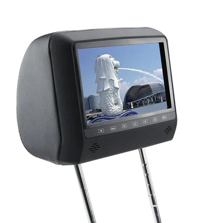 MH902BK-DV LCD DVD grotuvas-monitorius su atlošu 9” - galinė dalis su mygtukais ir garsiakalbiais