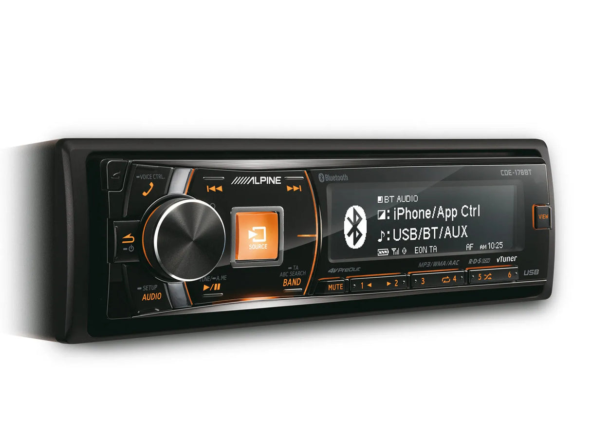 Magnetola automobiliui Alpine CDE-178BT, USB, AUX, BLUETOOTH, vTuner