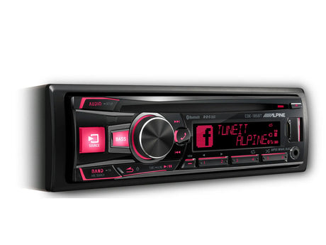 Magnetola automobiliui Alpine CDE-185BT, USB, AUX, BLUETOOTH, TuneIt App