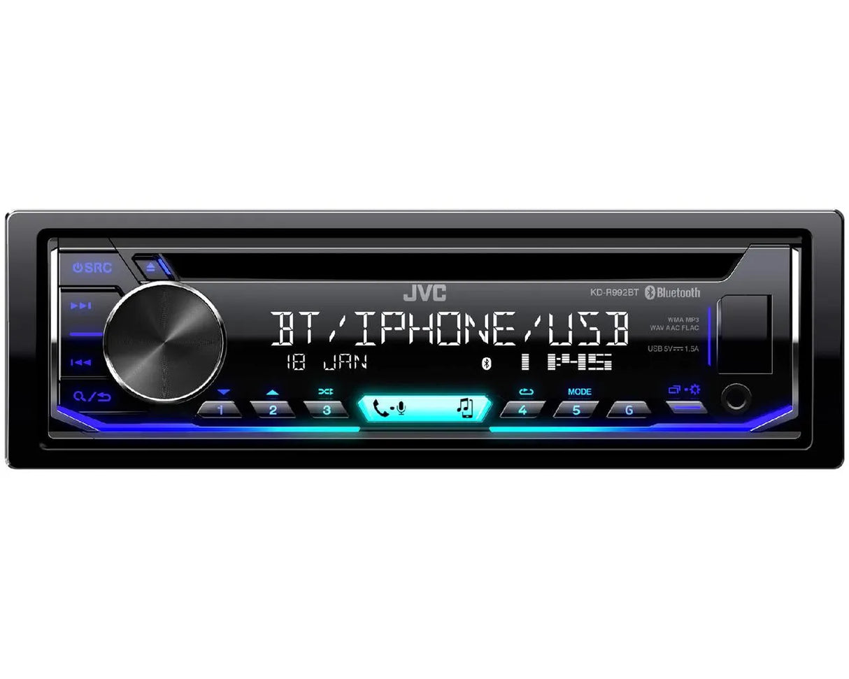 Magnetola automobiliui JVC KD-R992BT, CD, USB, AUX, BLUETOOTH