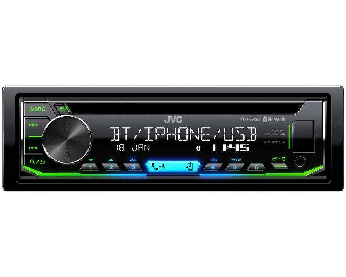 Magnetola automobiliui JVC KD-R992BT, CD, USB, AUX, BLUETOOTH