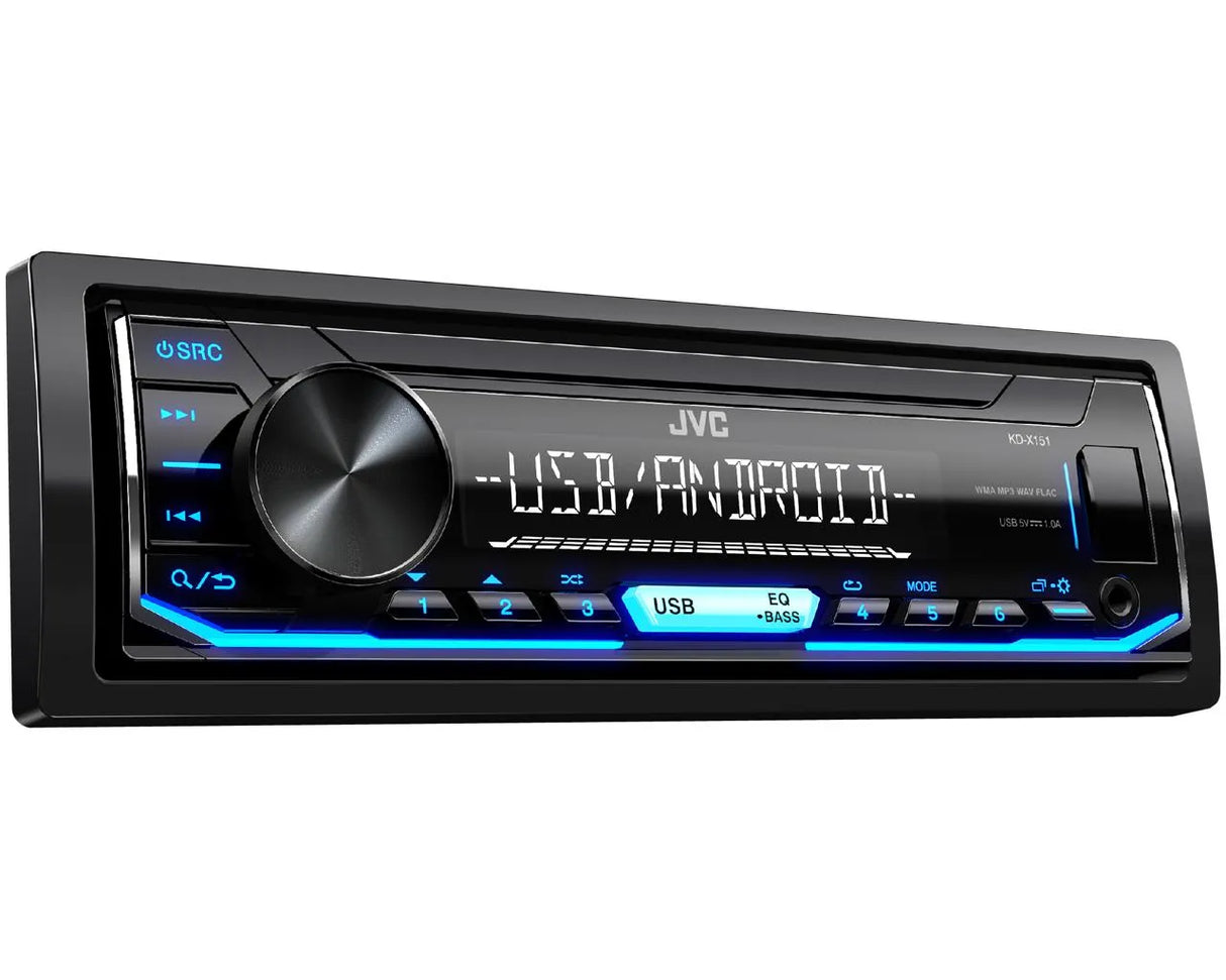 Magnetola automobiliui JVC KD-X151, MP3, USB, AUX