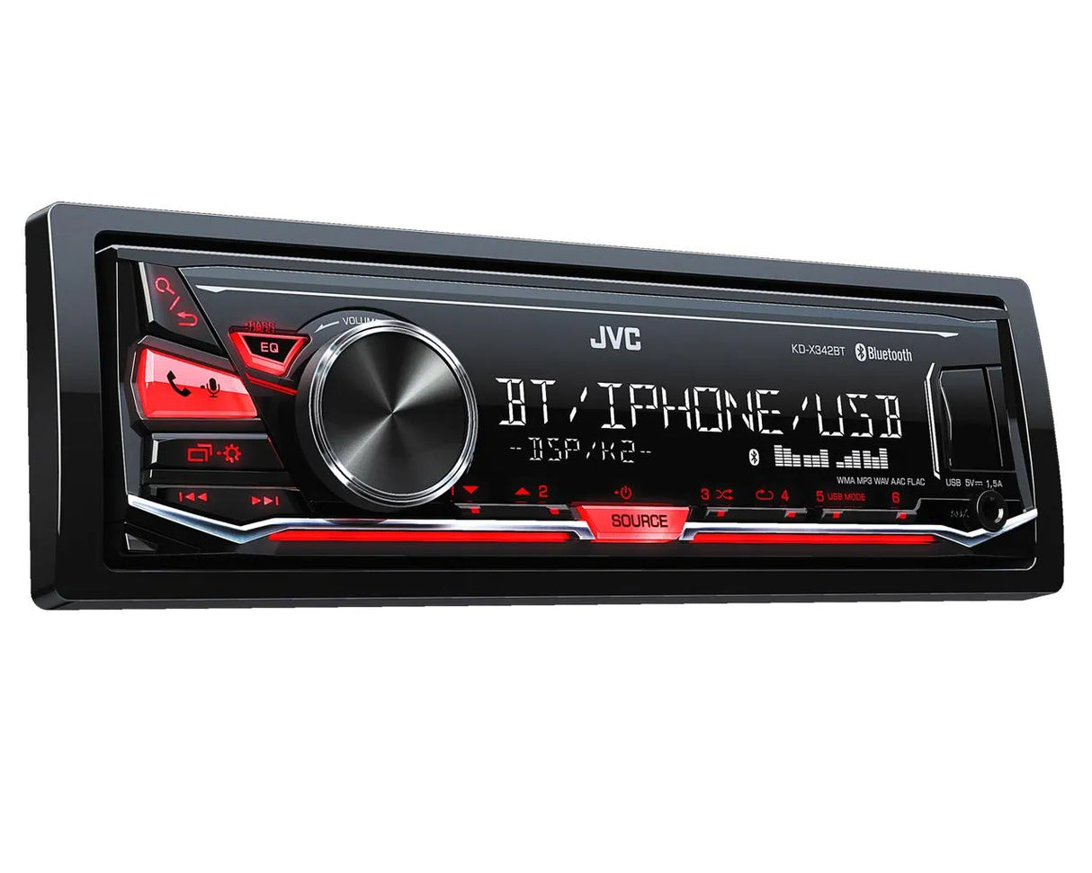 Magnetola automobiliui JVC KD-X342BT, MP3, USB, AUX, BLUETOOTH