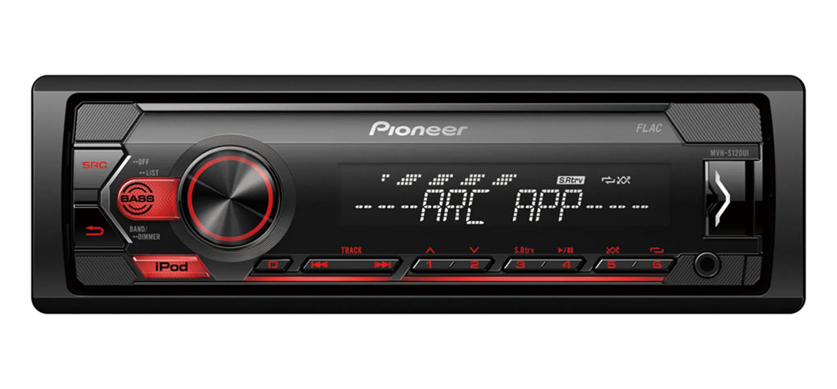 Magnetola automobiliui Pioneer MVH-S120UI, USB, AUX