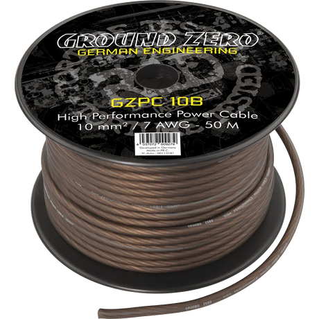 Maitinimo laidas 10 mm² Ground Zero GZPC 10B