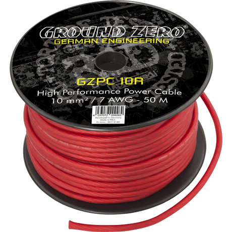 Maitinimo laidas 10 mm² Ground Zero GZPC 10R