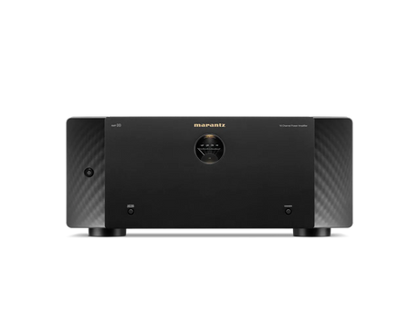 Marantz AMP 10, Daugiakanalis galios stiprintuvas su Dolby Atmos - priekinė panelė su apvaliu indikatoriumi