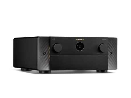 Marantz AV 10, 15.4 kanalų Namų kino stiprintuvas su HDMI eARC, Dirac Live, Dolby Atmos - Šoninis vaizdas su tekstūruotomis detalėmis