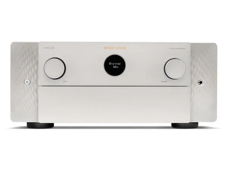 Marantz CINEMA 40, 9.4 kanalų 8K AV Resyveris-Stiprintuvas su Dolby Atmos - Šoninis vaizdas su tekstūruotomis plokštėmis