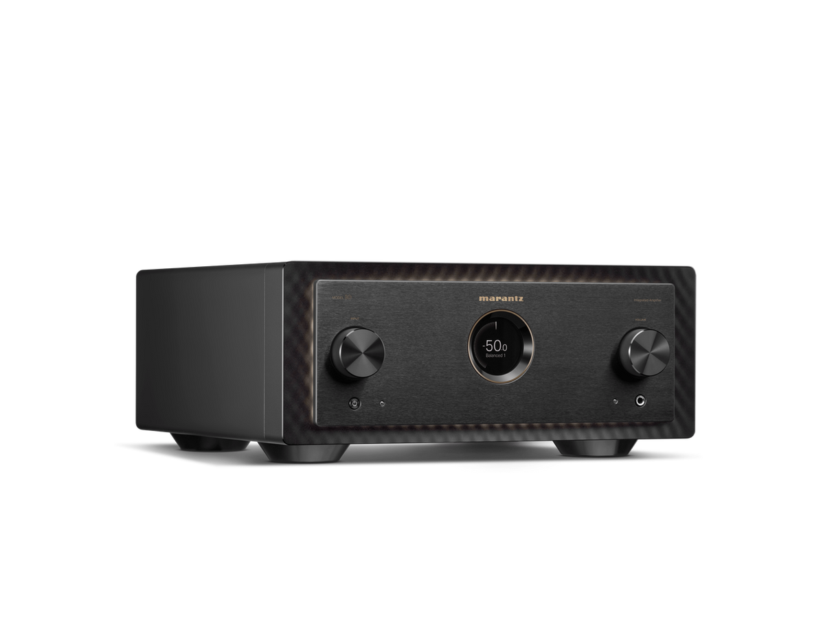Marantz MODEL 10, integruotas stereo stiprintuvas 2x500W - Priekinė panelė su apvaliu ekranu