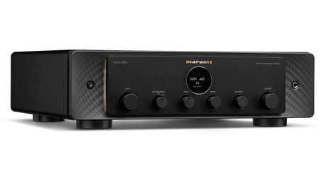Marantz MODEL 40n, integruotas stereo garso stiprintuvas su tinklo grotuvu - apvalus ekranas su informacija ir mygtukai