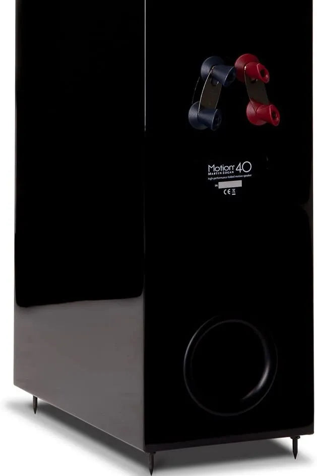 Martin Logan Motion 40i, grindinė garso kolonėlė (įvairių spalvų) - Galinė panelė su jungtimis ir žemų dažnių anga