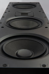 Martin Logan XTW6-LCR, į sieną montuojama garso kolonėlė - Garsiakalbių paviršius iš arti