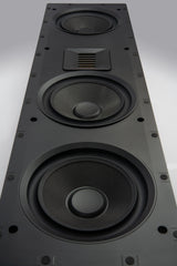 Martin Logan XTW6-LCR, į sieną montuojama garso kolonėlė - Garsiakalbių eilė su viduriniu grotelėmis