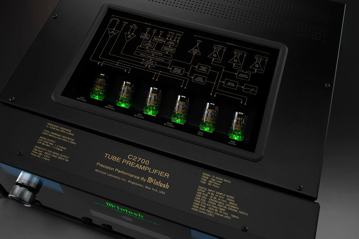 McIntosh C2700, 2-jų kanalų lempinis pradinis stiprintuvas