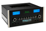 McIntosh C55, 2-jų kanalų tranzistorinis pradinis stereo stiprintuvas - skaitmeninis ekranas su informacija ir mygtukais