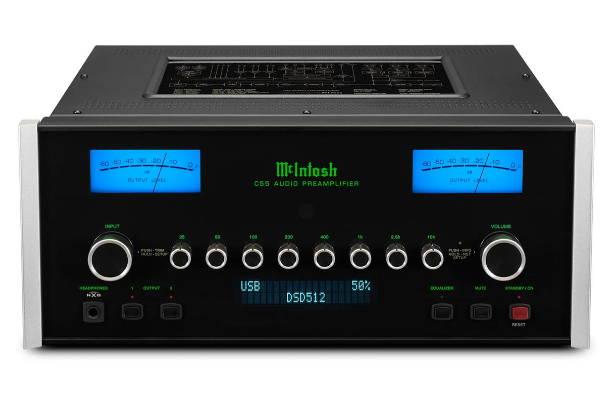McIntosh C55, 2-jų kanalų tranzistorinis pradinis stereo stiprintuvas