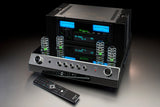 McIntosh MA352, 2-jų kanalų integruotas stereo stiprintuvas, 320W - Matomi vamzdeliai ir nuotolinio valdymo pultas