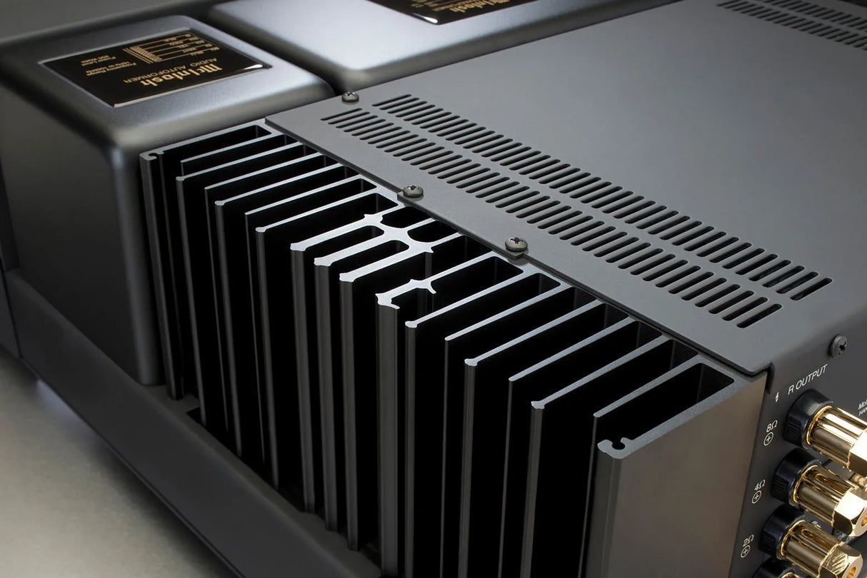 McIntosh MA7200, 2-jų kanalų integruotas stereo stiprintuvas - Radiatoriaus detalės ir jungtys