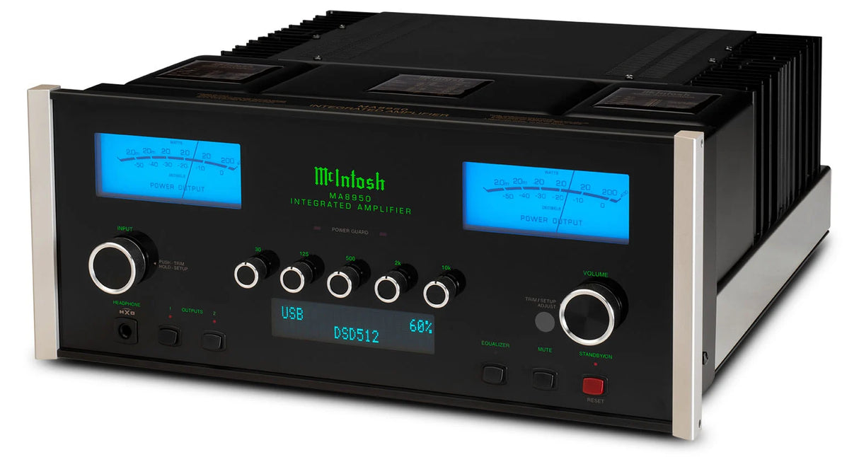 McIntosh MA8950, 2-jų kanalų integruotas stereo stiprintuvas - Mėlynas ekranas su DSD512