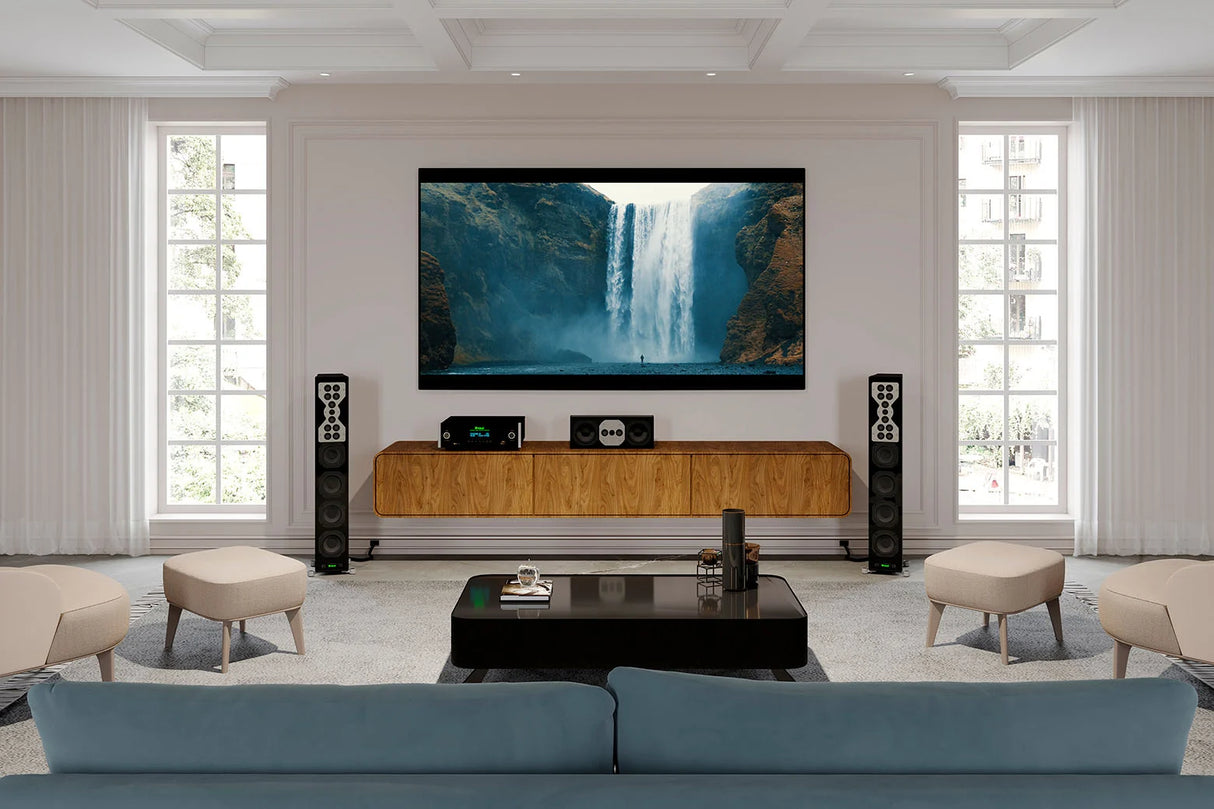 McIntosh MHT300, 7.2 kanalo namų kino stiprintuvas su Dolby Atmos, Dirac Live - stiprintuvas su ekrano indikatoriumi